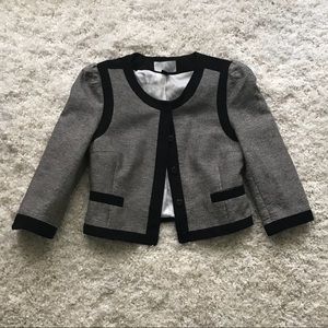 Gray & Black Blazer Size 6